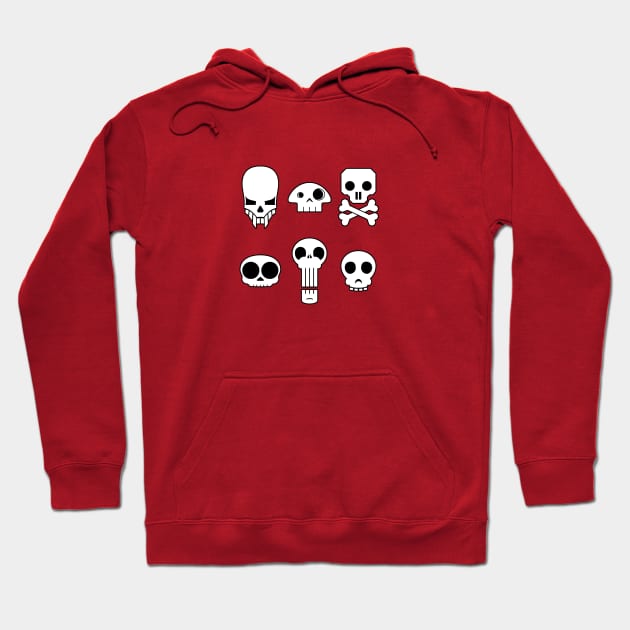 All skulls, all the time Hoodie by adam@adamdorman.com